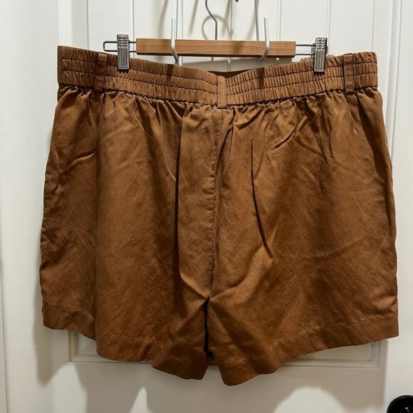 Torrid Linen Blend Shorts - Light Brown 20 - Picture 2 of 10